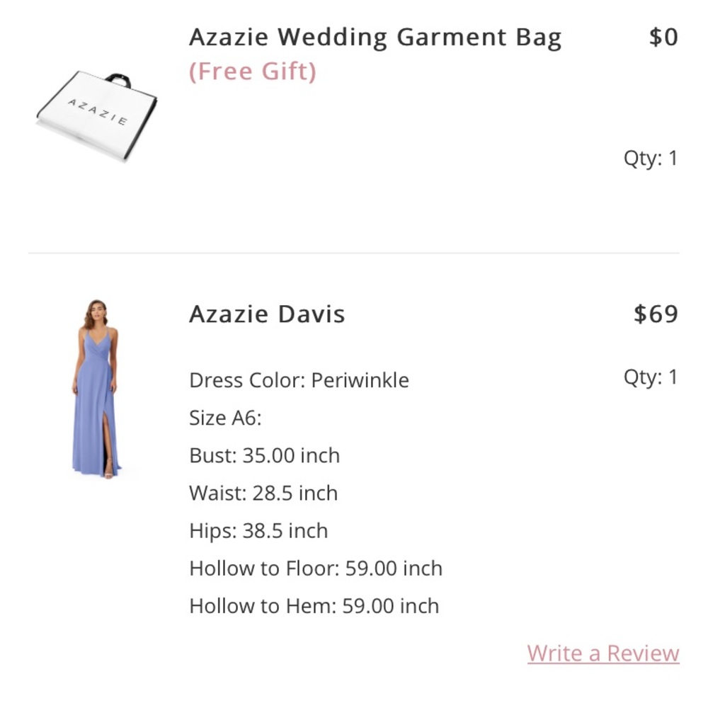 Periwinkle dress never worn